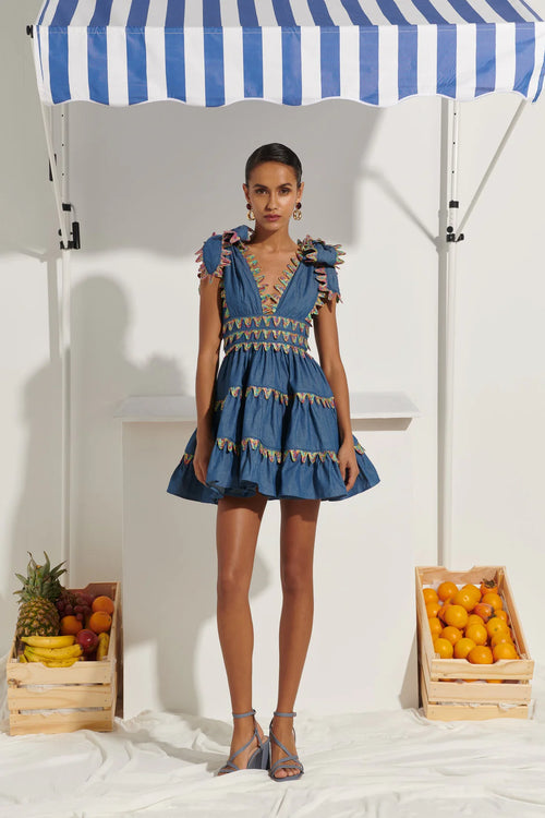 Celia B Cheli Dress Blue