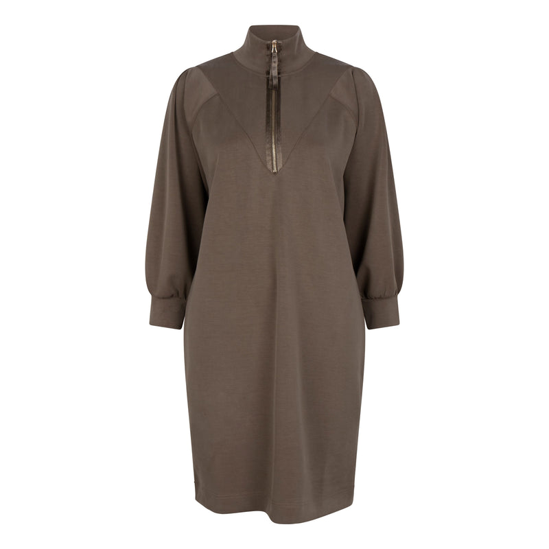 Eqsualo Army Green Pullover Dress