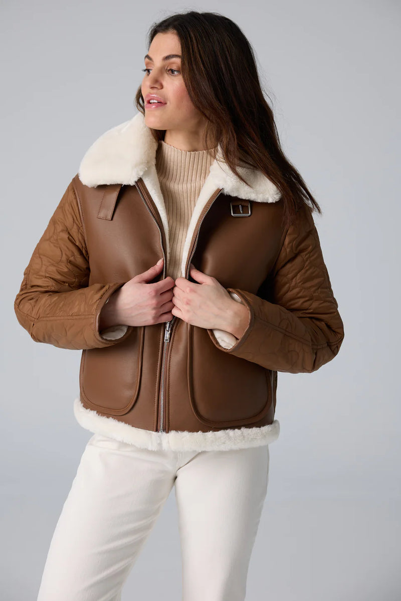 Iris Setlakwe Reversible Sherpa Quilted Jacket