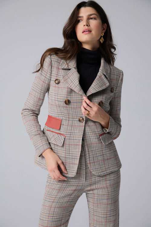 Iris Setlakwe Blazer with Leather Patches