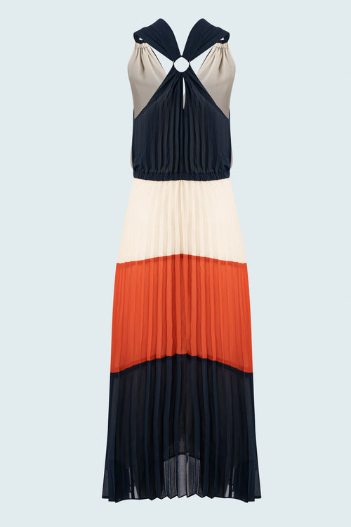 Iris Setlakwe Chiffon Pleated Midi Dress