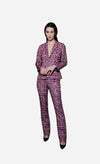 La Fuori Painted Plaid Pant
