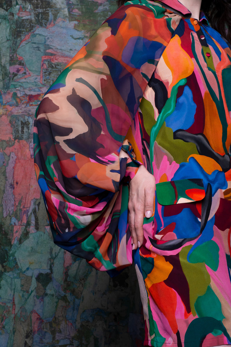 La Fuori Abstract Dress
