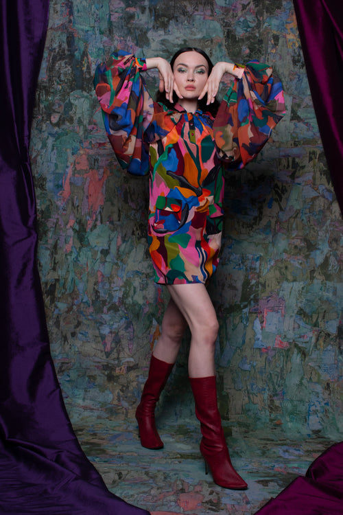 La Fuori Abstract Dress