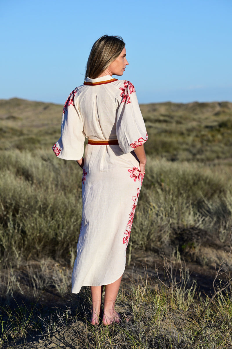 Las Surenas Flower Tiger Tunic Dress