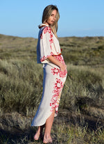 Las Surenas Flower Tiger Tunic Dress
