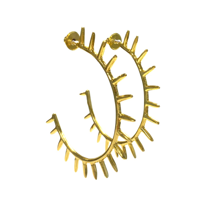 Spunky Gold Hoop