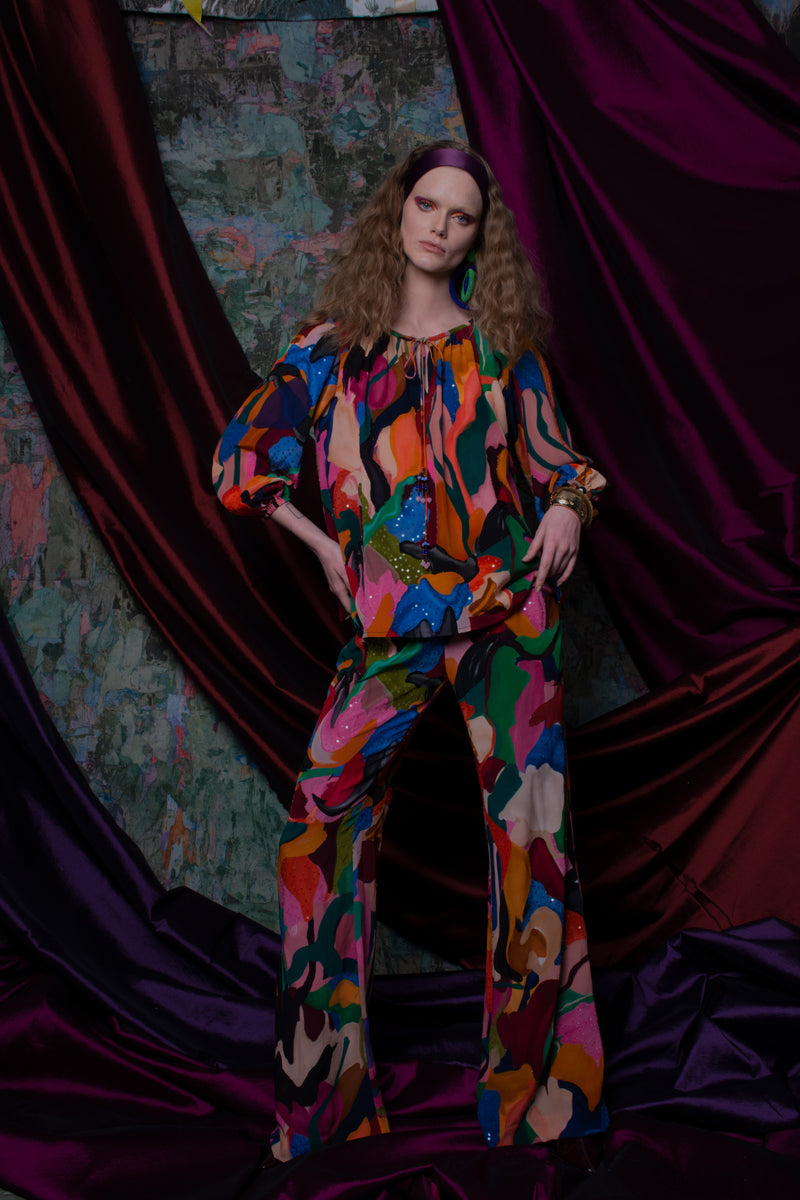 La Fuori Abstract Pants