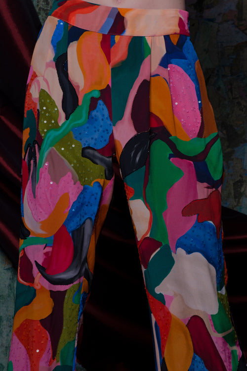 La Fuori Abstract Pants