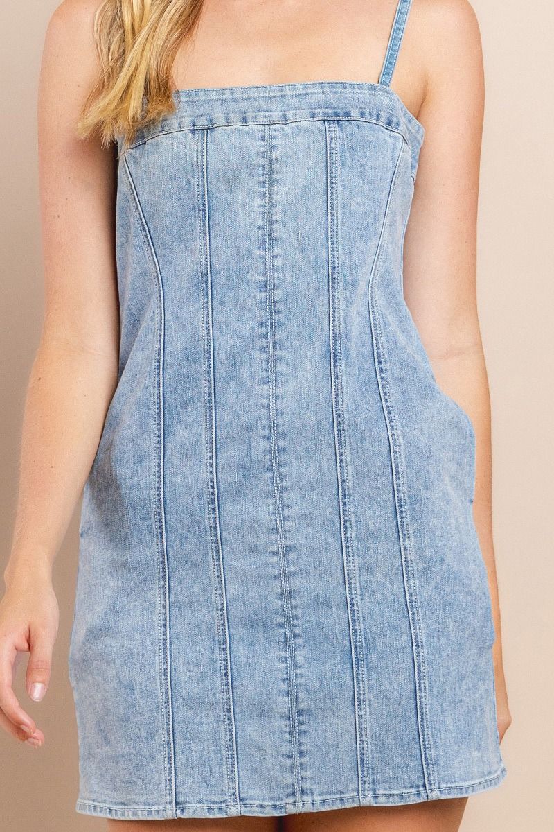 Denim Shift Dress