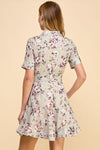 Lavender Floral Print Dress