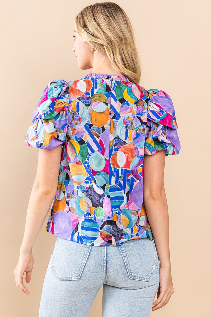 Abstract Print Top