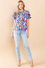 Abstract Print Top