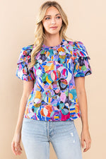 Abstract Print Top