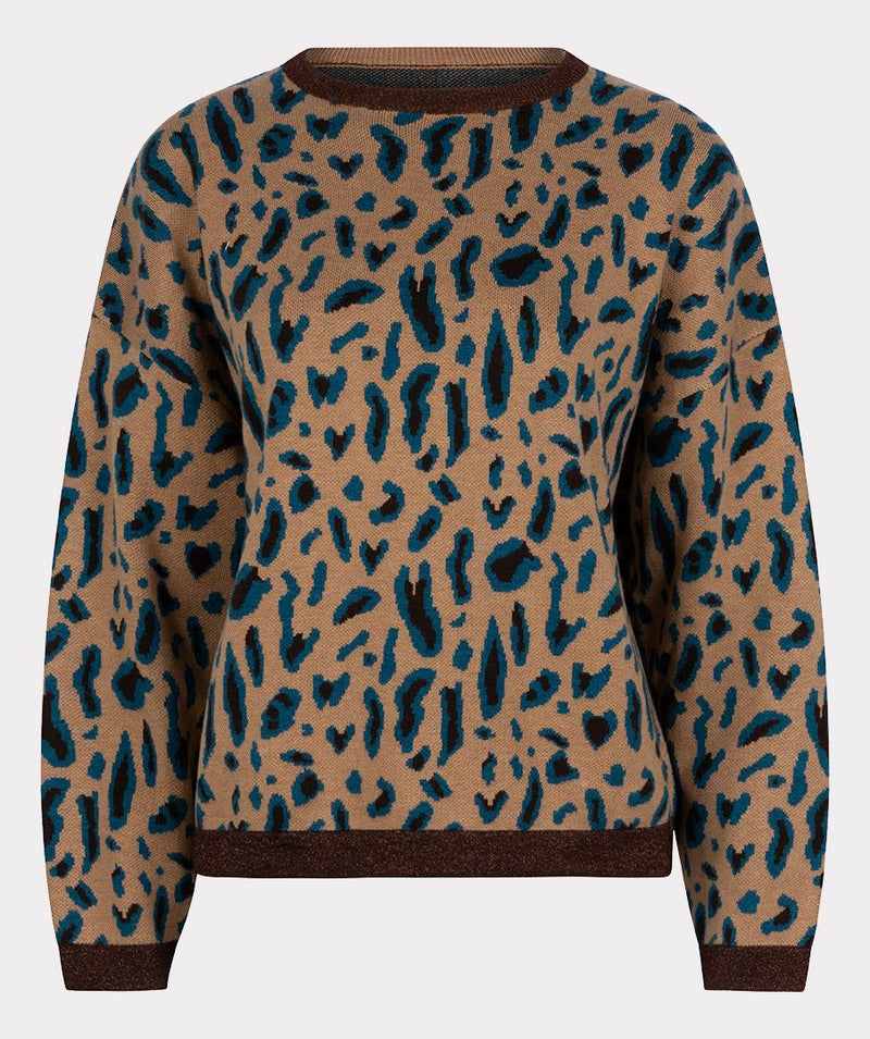 Jacquard Leopard Sweater