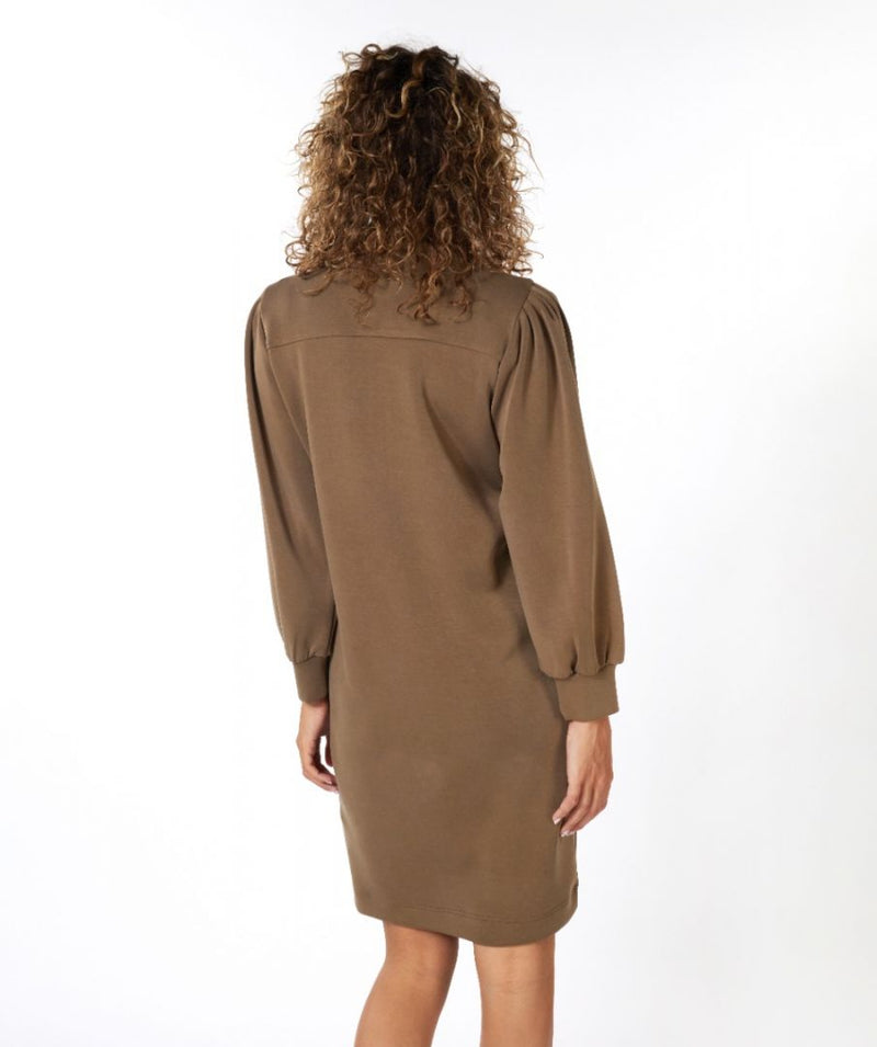 Eqsualo Army Green Pullover Dress