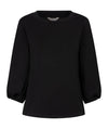 Esqualo Black Twist Sleeve Sweater