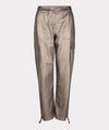 Faux Leather Cargo Trouser