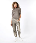 Faux Leather Cargo Trouser