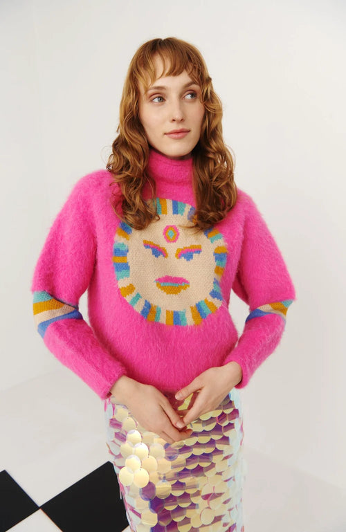 Celia B Mont Blac Sweater Pink