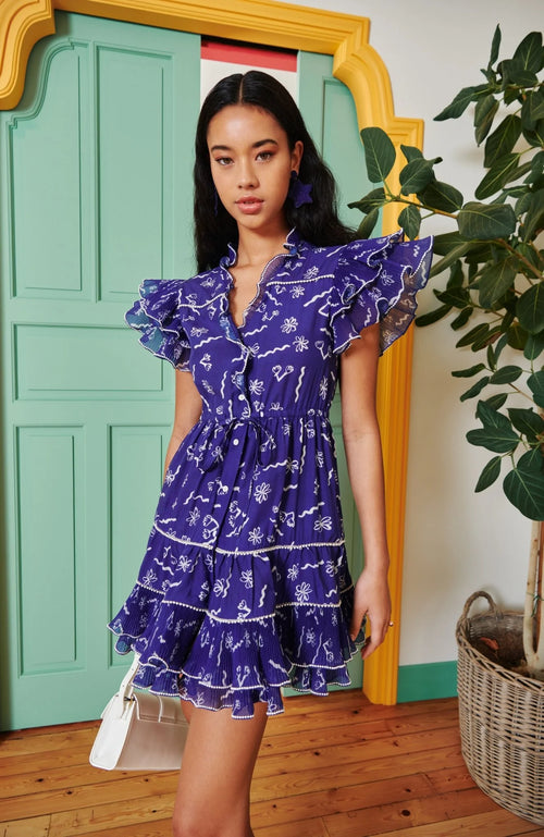 Celia B Sabrina Dress Blue