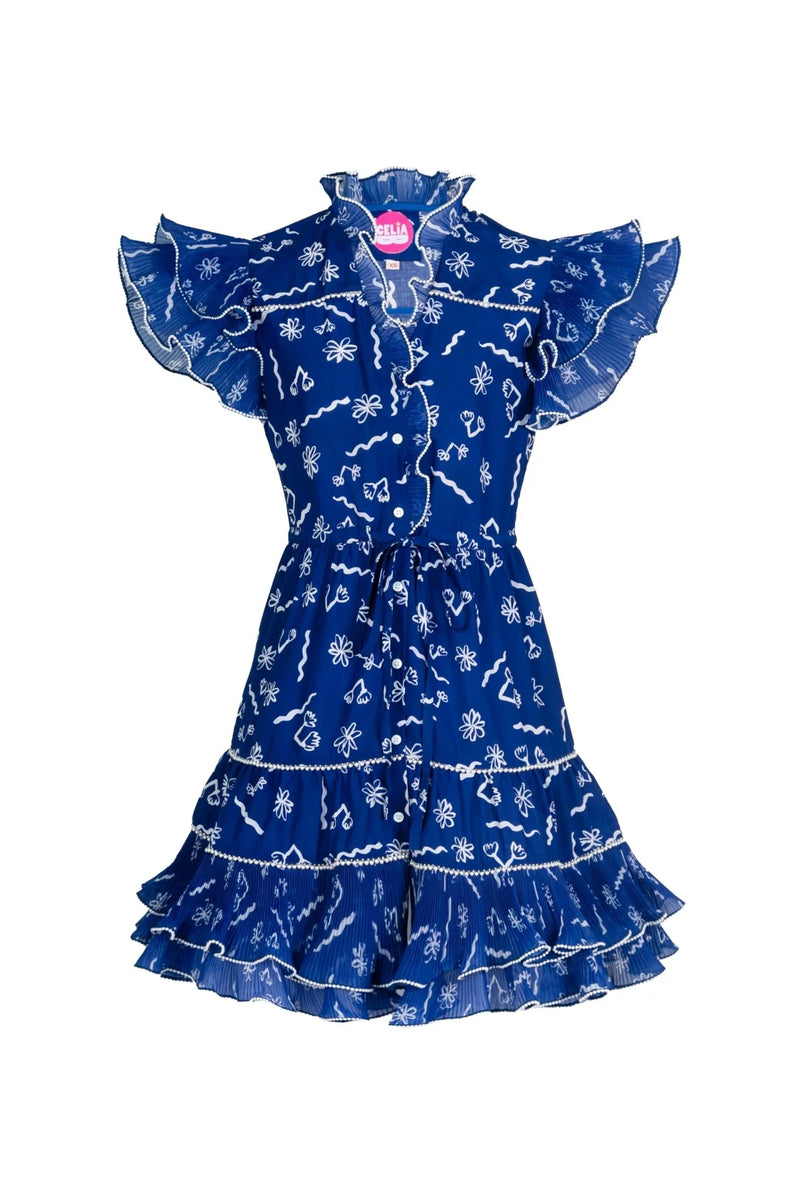 Celia B Sabrina Dress Blue