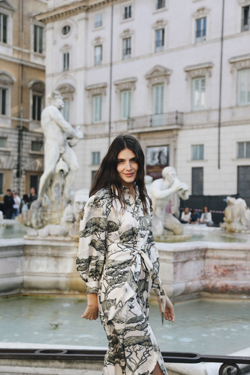 Las Surenas Safari Long Dress