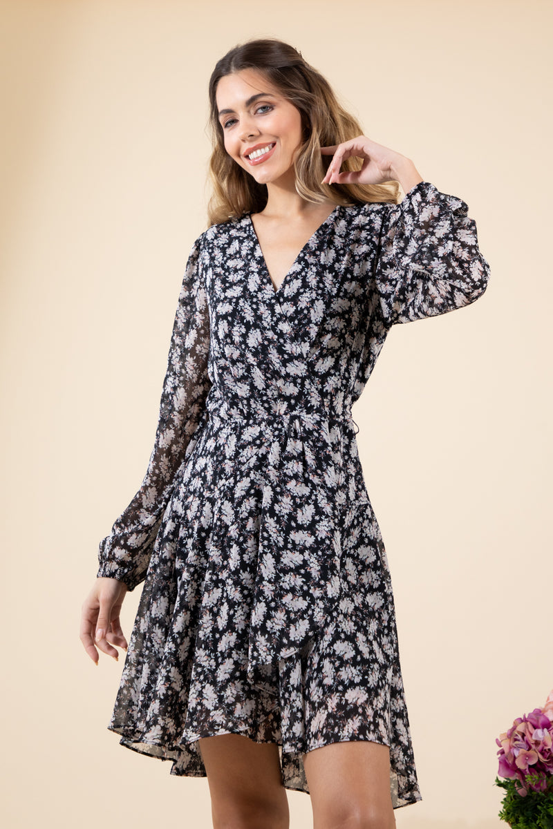 Floral Wrap Dress