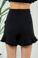 Black Ruffle Skort