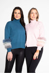 Kelli Kouri Sweater w/ Fur Trimmed