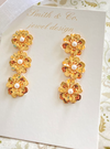 Polished Flower Drop Dangle