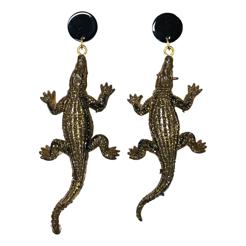 Alligator Earrings