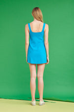 Ocean Blue Mini Dress