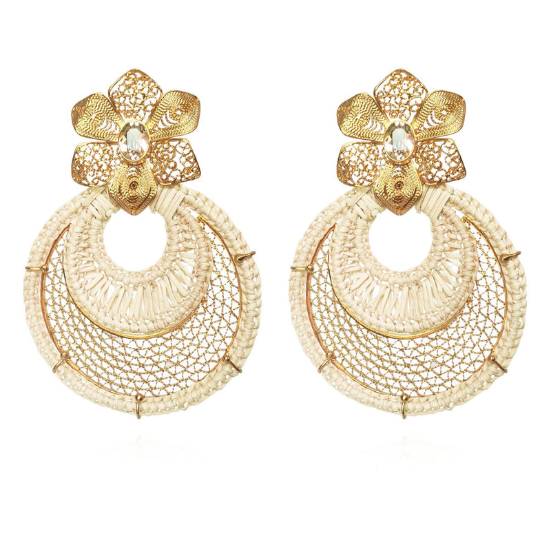 Iraca Gardenia Luxe Earrings