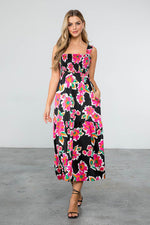 Floral Smocked Maxi Dress