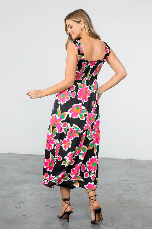 Floral Smocked Maxi Dress