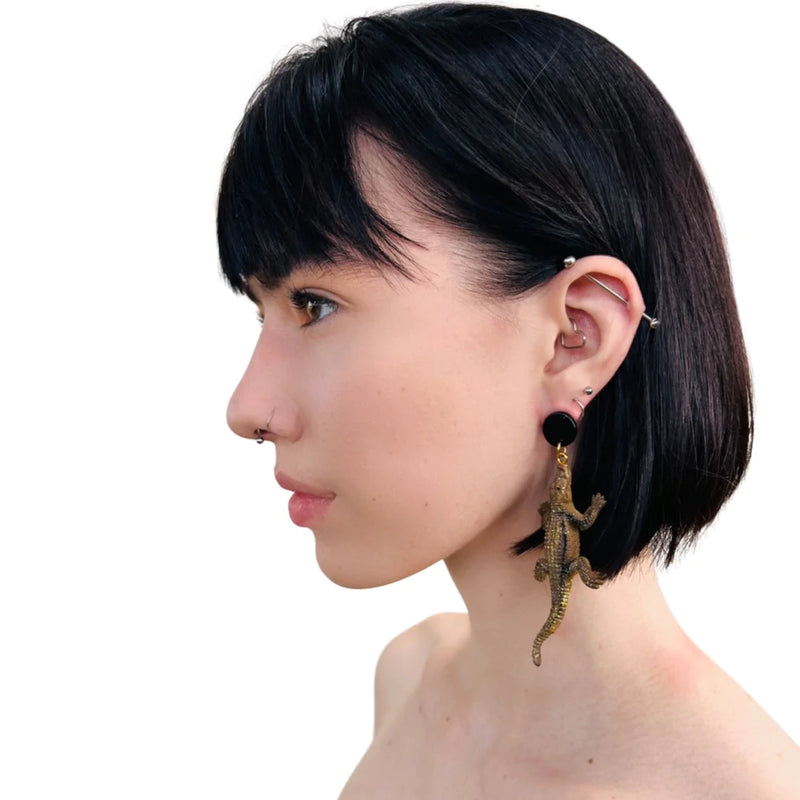 Alligator Earrings