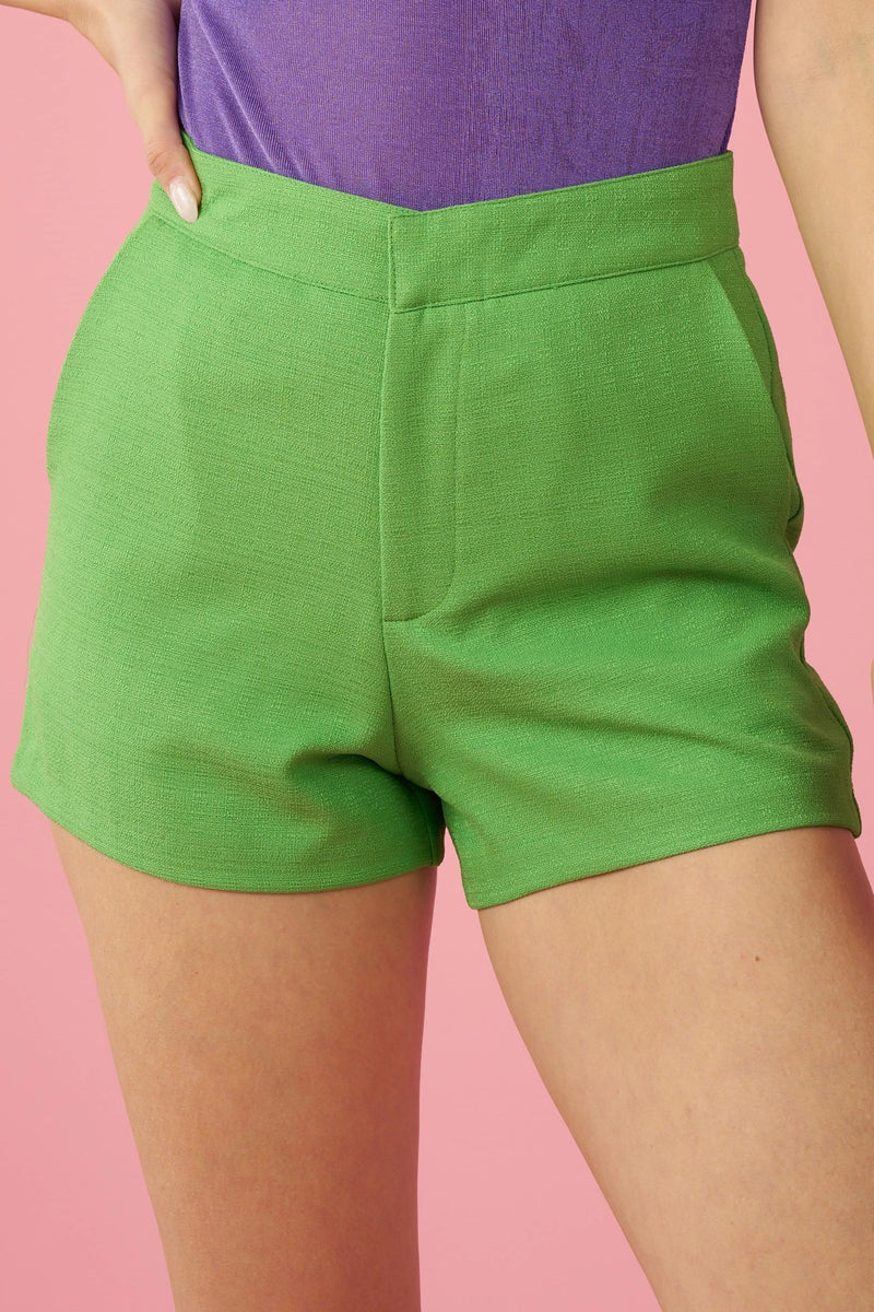 Kelly Green Glam Shorts