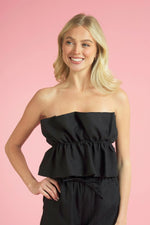 Ruffled Bandeau Top