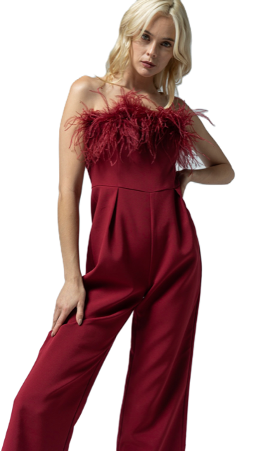 Emi Feather Jumpsuit