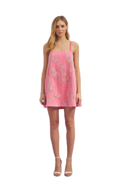 lena pink floral mini dress Lena Corset Mini Dress XL