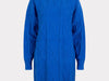 Blue Cable Knit Sweater Dress