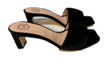 Positano Black Velvet Heel