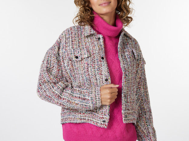 Esqualo Short Pink Tweed Jacket