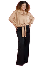 Silky Champagne Top
