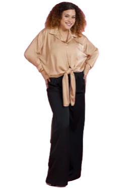 Silky Champagne Top