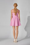 Pink Tweed Mini Dress