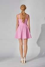 Pink Tweed Mini Dress