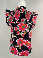 Smock Floral Print Top