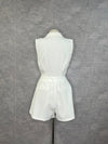 Sleeveless Jacket Romper